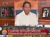 UB: VP Binay, magtatalumpati mamaya para depensahan ang sarili vs. mga alegasyon sa kanya