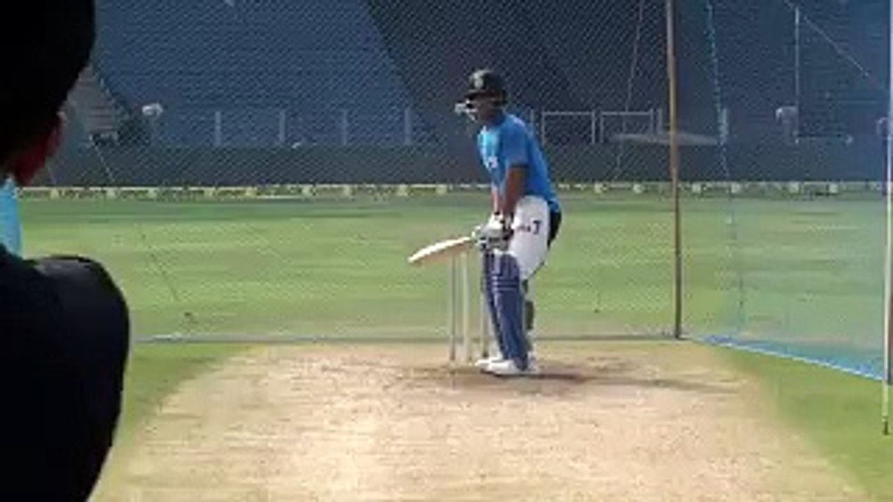 Dhoni batting practice