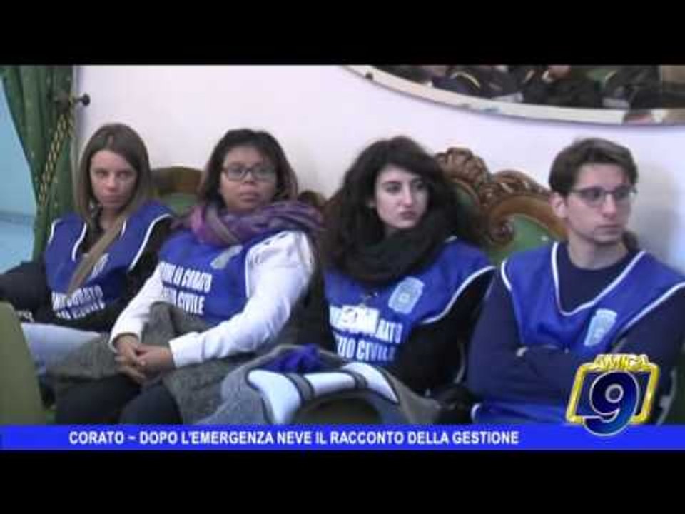 Corato | Dopo l'emergenza neve il racconto della gestione