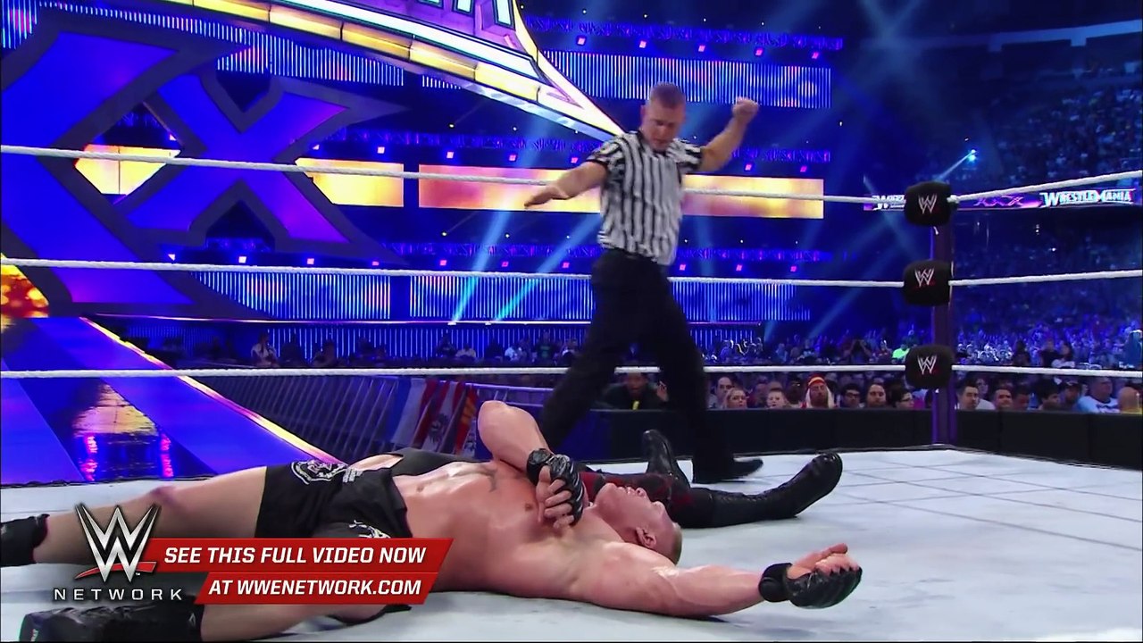 The Undertaker vs. Brock Lesnar – WrestleMania 30 — The End of The Streak, only on WWE Network