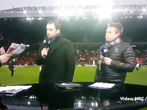 Wayne Rooney sauve ce journaliste de justesse... Bravo