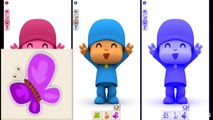 Pocoyo! Learn Animals with Talking Pocoyo Colors Reaction Compilation Funny Videos 2016