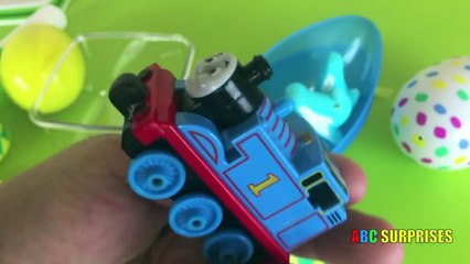 Thomas and Friends Easter Eggs Surprise Toys Marshmallow in Vacuum Science experience Learn Colors