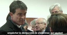 Manuel Valls réagit après avoir été giflé