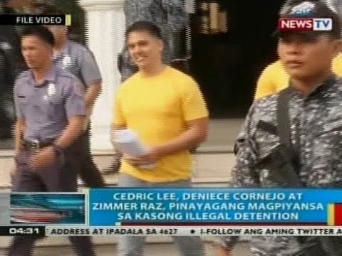 BP: Cedric Lee, Deniece Cornejo at Zimmer Raz, pinayagang magpiyansa sa kasong illegal detention