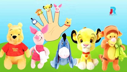 WINNIE THE POOH TOYS Finger Family Cartoon Animation Nursery Rhymes For Children