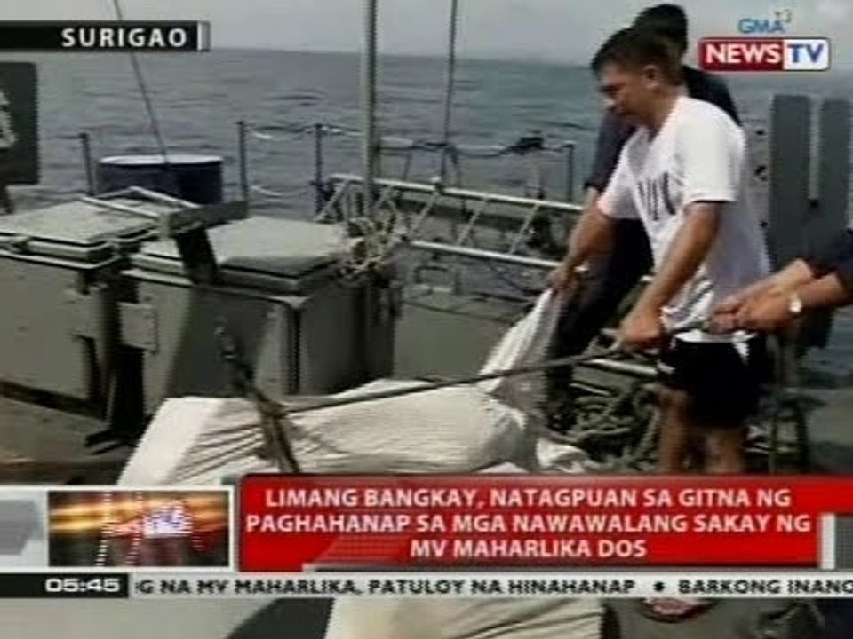 QRT: 5 bangkay, natagpuan sa gitna ng paghahanap sa mga nawawalang sakay ng MV Maharlika II