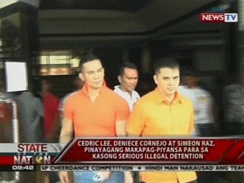 SONA: Cedric Lee, Deniece Cornejo, at Simeon Raz, pinayagang makapagpiyansa