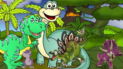 Finger Family Crazy Dinosaur Family Nursery Rhyme | Funny Finger Family Songs For Children