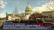 Road blocks, barricades and fences go up as inauguration nears