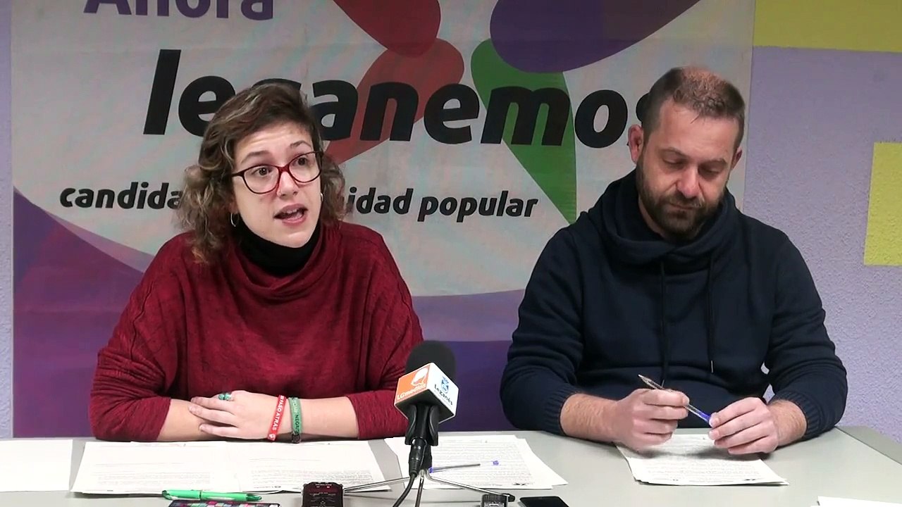 Rueda de prensa de Leganemos del 18 de enero de 2017