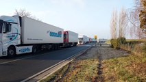 Action syndicale sur le site de Clarebout Potatoes à Warneton