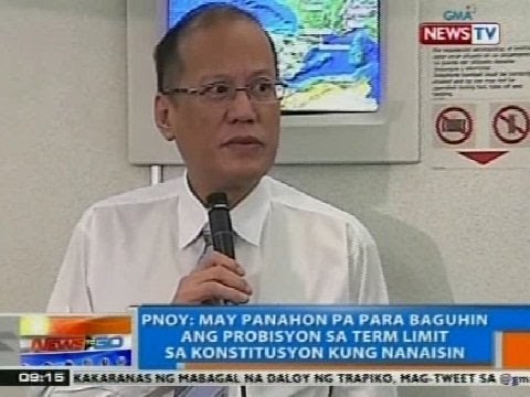 NTG: PNoy: May panahon pa para baguhin ang probisyon ng term limit sa konstitusyon kung nanaisin