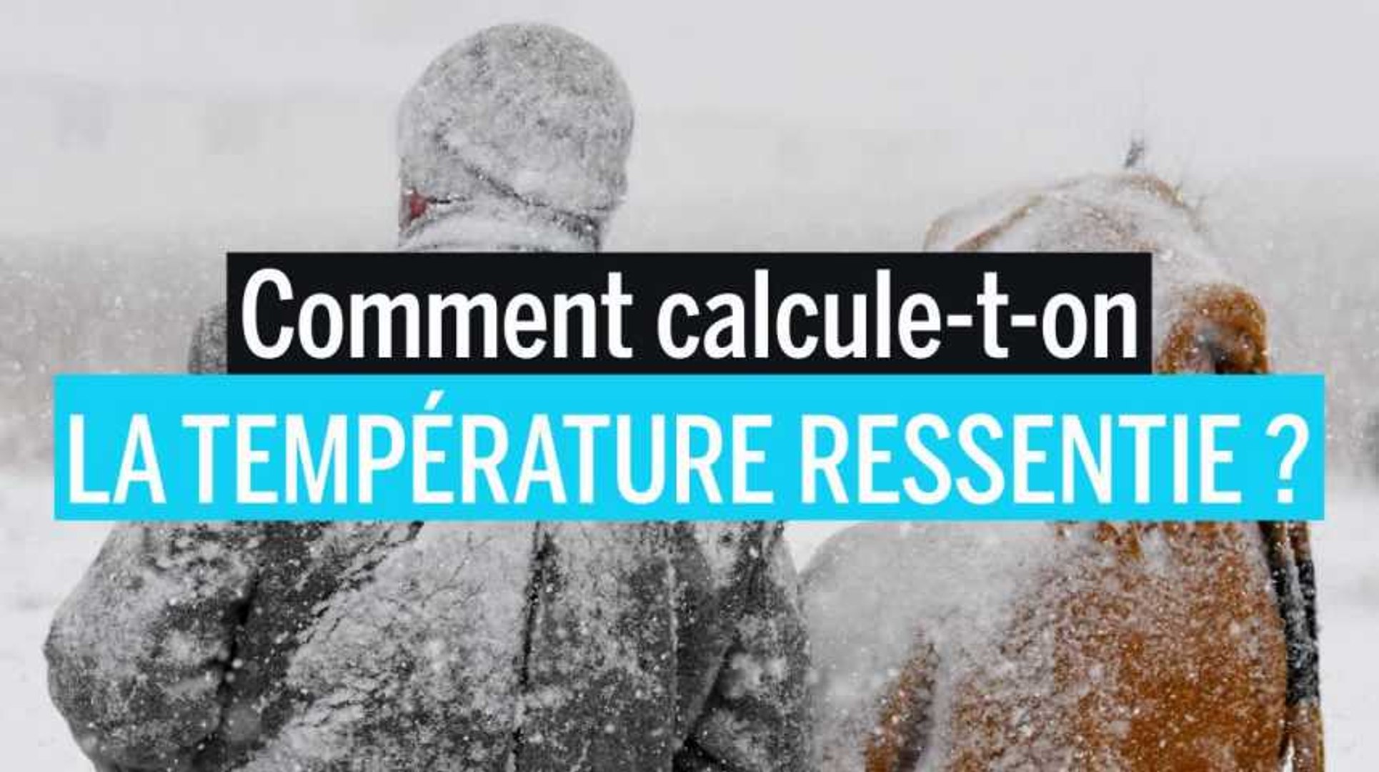 Comment calcule-t-on la température ressentie ? - Vidéo Dailymotion