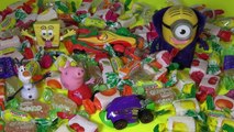 Surprise Toys and Halloween candy, Frozen, Disney Cars, Minions, Sponge Bob, Peppa Pig, Hot Wheels