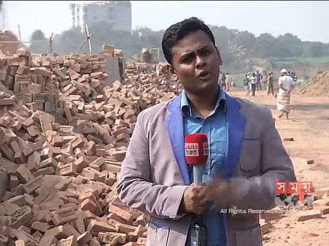 সাভারের গুঁড়িয়ে দেয়া হলো দুটি অবৈধ ইটভাটা