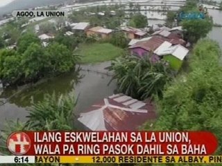 UB: Ilang eskwelahan sa La Union, wala pa ring pasok dahil sa baha