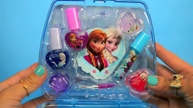 Disney FROZEN Kids Makeup - Elsa Lipstick and Nail Polish FUN