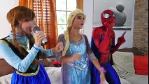 Frozen Elsa becomes a Frog & Anna Turns in to a Spider w_ spiderman vs maleficent[1]