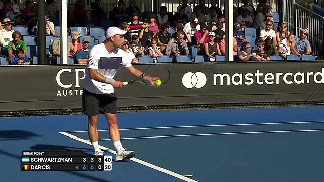 Schwarzmann v Darcis match highlights (2R) Australian Open 2017