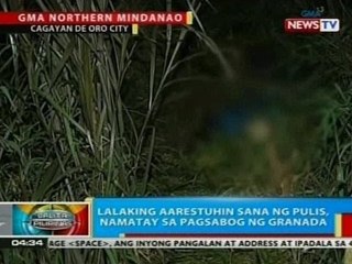 BP: Umano'y drug pusher sa CdeO na aarestuhin na sana, patay matapos masabugan ng kanyang granada