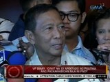 24 Oras: VP Binay, iginiit na 'di apektado ng pulitika ang pagkakaibigan nila ni PNoy