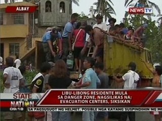 SONA: Libu-libong residente mula sa danger zone, nagsilikas na