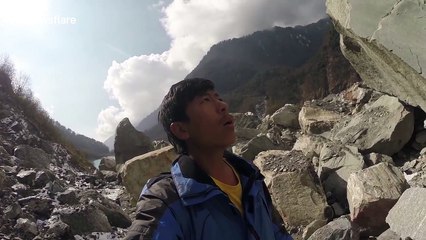 Man confronted by avalanche in Nepal