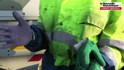 VIDEO. Poitiers : sur le marché ou à l'arrière d'un camion-benne par moins 6°