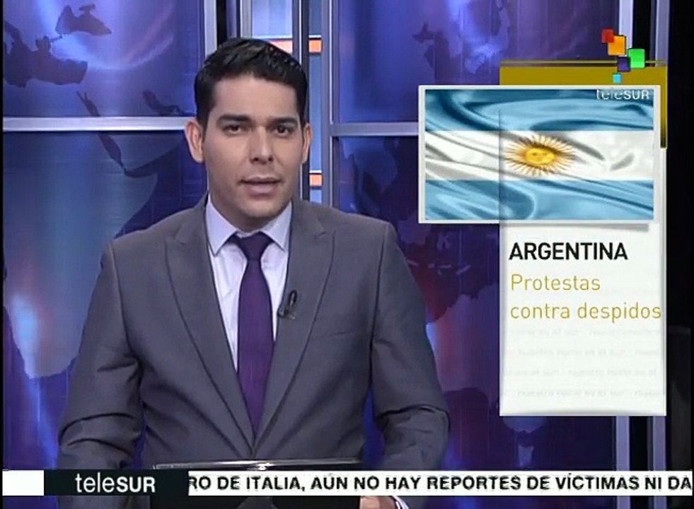 Protestan en Argentina por 300 despidos de una empresa de Grupo Clarín