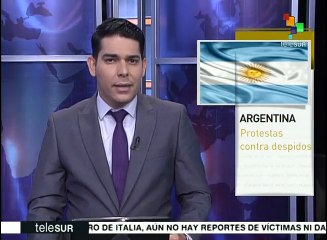 Protestan en Argentina por 300 despidos de una empresa de Grupo Clarín