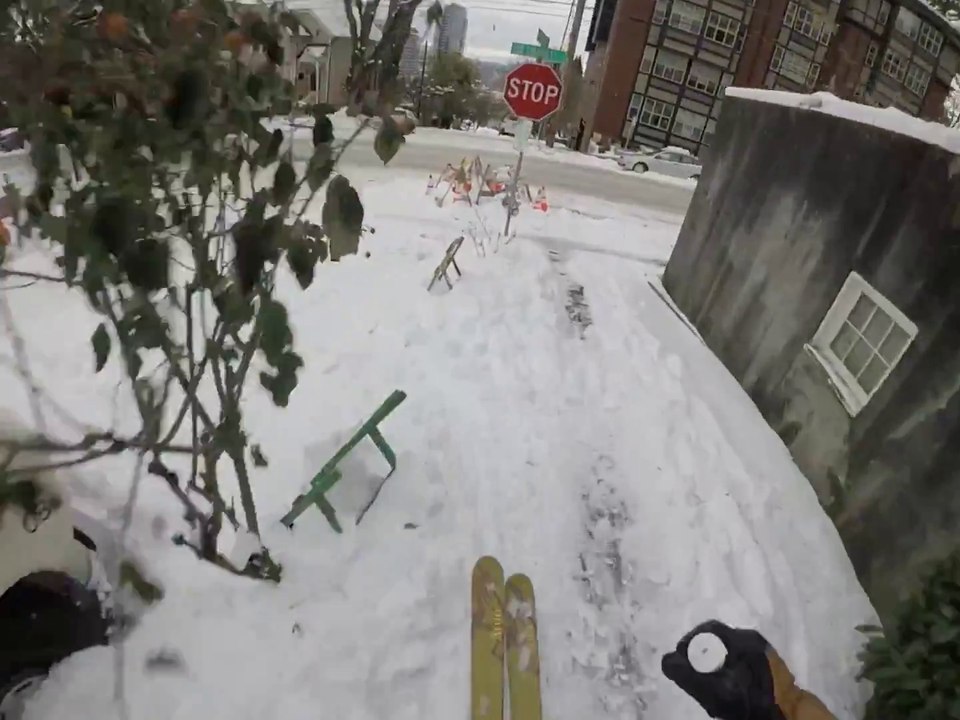 Où aller faire du ski ? Tout simplement dans la rue !