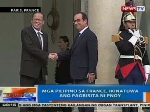 NTG: Mga Pinoy sa France, ikinatuwa ang pagbisita ni PNoy