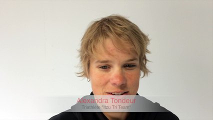 Alexandra Tondeur, triathlète de l'équipe belge de triathlon