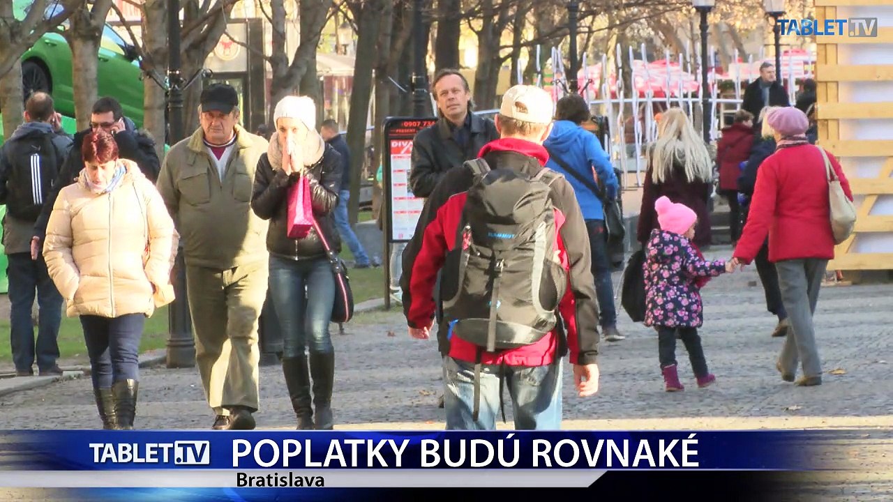 POPLATKY BUDU ROVNAKE