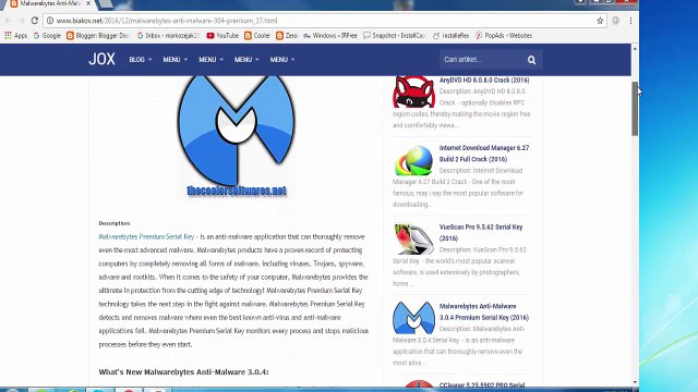 Malwarebytes Anti-Malware 3.0.4 Premium Serial Key