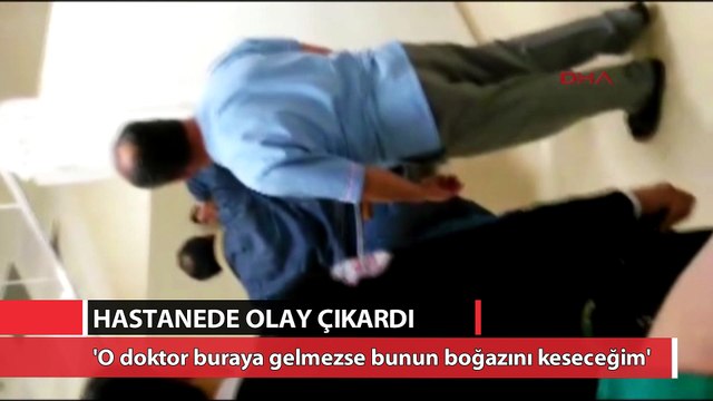 Hastanede görevliyi bıçak tehdidiyle rehin aldı