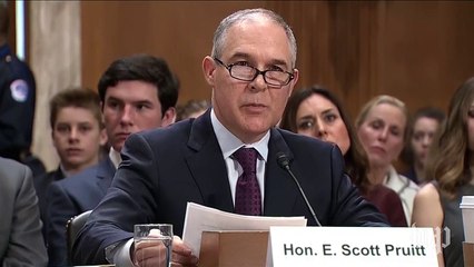 Télécharger la video: Pruitt: There should be more 'open and civil discourse' on humans impact on climate change