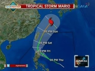 Tải video: Saksi: Pagasa: Bukas na inaasahang magla-landfall ang Bagyong Mario sa Cagayan