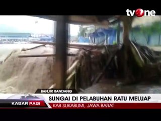 Banjir Bandang di Pelabuhan Ratu Rendam Permukiman