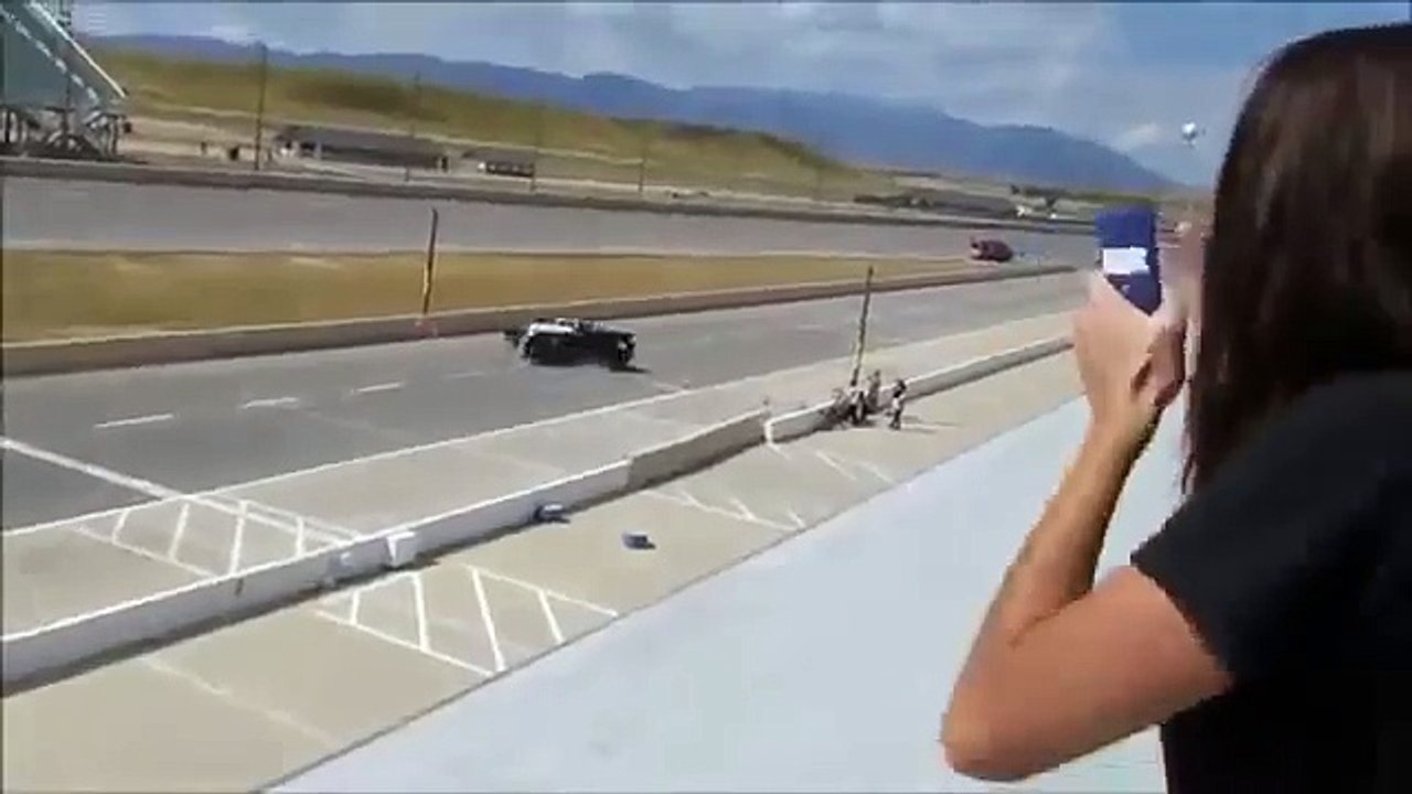 Drag Racer Not Wearing a Seatbelt Lucky to Be Alive After Crazy Accident