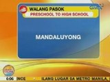 UB: Klase sa lahat ng antas sa Taguig, San Juan, Mandaluyong at Laguna, suspendido ngayong Biyernes