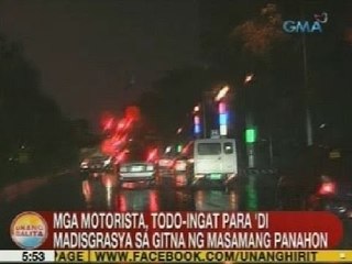 UB: Mga motorista, todo-ingat para 'di madisgrasya sa gitna ng masamang panahon