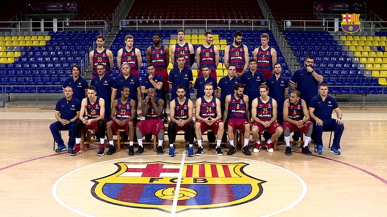 FCB Basket: Fotografia oficial del Barça Lassa amb el president Bartomeu