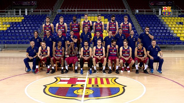 FCB Basket: Fotografia oficial del Barça Lassa amb el president Bartomeu
