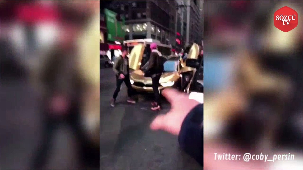 Özel yapım arabası bakın ne hale geldi!