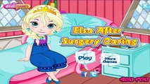 ELSA FROZEN ПЬЕТ УХОД ПОСЛЕ ОПЕРАЦИИ! BABY ELSA FROZEN SURGERY CARING ДОКТОР!