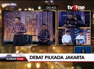 Debat Pilkada DKI, Tiga Cagub Saling Kritik Program Pesaing