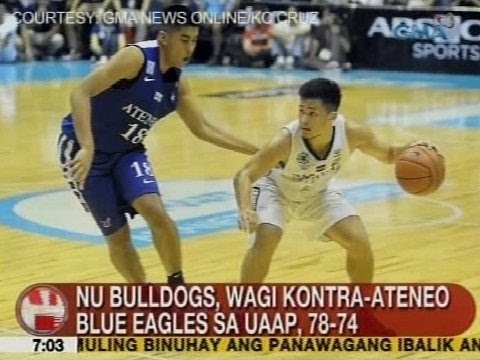 UB: NU Bulldogs, wagi vs. Ateneo Blue Eagles sa UAAP, 78-74 ang score