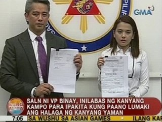 UB: SALN ni VP Binay, inilabas ng kanyang kampo